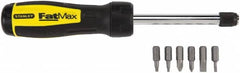 Stanley - Mini-Ratchet Bit Screwdriver Kit - Phillips, Slotted, Square - Americas Industrial Supply