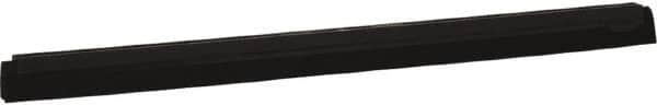 Vikan - 28" Foam Rubber Blade Squeegee Refill - Double Edge, Black, Plastic Holder - Americas Industrial Supply