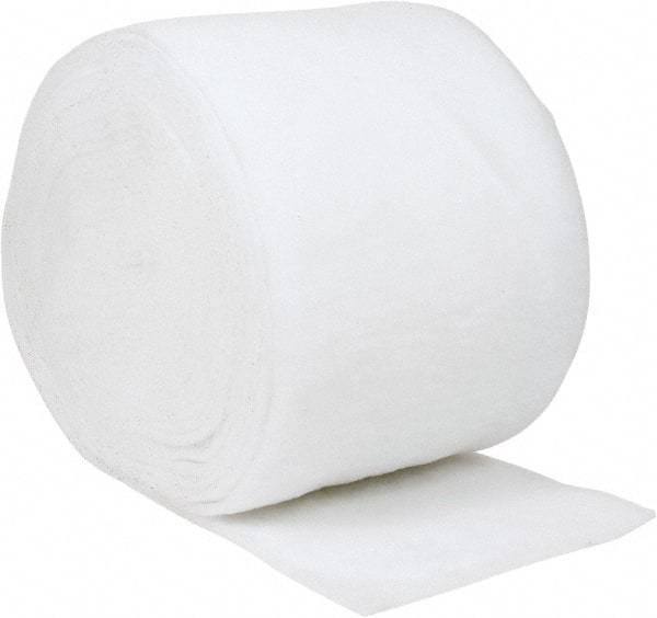 Made in USA - 135' Long x 25" Wide x 1/2" Thick Polyester Media Air Filter Media Roll - MERV 4, 78% Arrestance Efficiency, 500 FPM Max Air Flow, 0.08" wpg Init Resist, 1" wpg Final Resist, 30% Particle Capture Efficiency, Use with Continental - Americas Industrial Supply