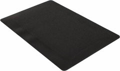 Wearwell - 3' Long x 2' Wide, Dry Environment, Anti-Fatigue Matting - Black, Vinyl with Vinyl Sponge Base, Beveled on 4 Sides - Americas Industrial Supply