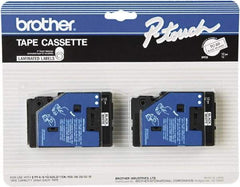 Brother - 1/2" Wide x 312" Long, White Label Tape - For Label Maker - Americas Industrial Supply