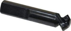 Cutting Tool Technologies - 45° Lead Angle, 5/8" Max Cut Diam, 0.34" Min Cut Diam, 0.15" Max Depth of Cut, Indexable Chamfer and Angle End Mill - 1 Insert, SDEB 21.51 Insert Style, 2-1/2" Overall Length, Straight Shank - Americas Industrial Supply