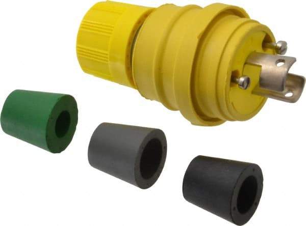Value Collection - 250 Volt, 20 Amp, L2-20 Configuration, Industrial Grade, Ungrounded Plug - 2 Poles, IP67 - Americas Industrial Supply