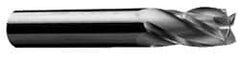 Onsrud - 3/8" Cutting Diam x 5/8" Length of Cut, 4 Flute, Downcut Spiral Router Bit - Uncoated, Right Hand Cut, Solid Carbide, 3" OAL x 3/8" Shank Diam, Four Edge, 30° Helix Angle - Americas Industrial Supply