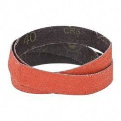 3M - 1" Wide x 42" OAL, 40 Grit, Ceramic Abrasive Belt - Ceramic, Coarse, Coated, YF Weighted Cloth Backing, Wet/Dry, Series 777F - Americas Industrial Supply