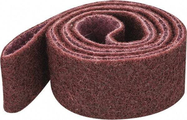 3M - 2" Wide x 72" OAL, Aluminum Oxide Abrasive Belt - Aluminum Oxide, Medium, Nonwoven, Series SC-BS - Americas Industrial Supply