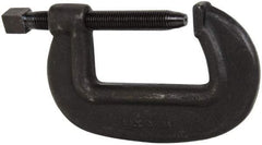 Hargrave - Extra Heavy-Duty 6-1/4" Max Opening, 3-3/8" Throat Depth, Forged Steel Standard C-Clamp - 27,500 Lb Capacity, 0" Min Opening, Standard Throat Depth, Cold Drawn Steel Screw - Americas Industrial Supply
