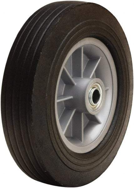 Hamilton - 12 Inch Diameter x 3 Inch Wide, Rubber on Polypropylene Caster Wheel - 900 Lb. Capacity, 3-1/4 Inch Hub Length, 3/4 Inch Axle Diameter, Ball Bearing - Americas Industrial Supply