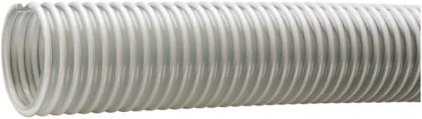 Kuriyama of America - 2-1/2" ID x 3.07" OD, 40 Max psi, Full In. Hg, Dry Material Handling & Transfer Hose - PVC, -40 to 150°F, 3" Bend Radius, 100' Coil Length, Clear - Americas Industrial Supply