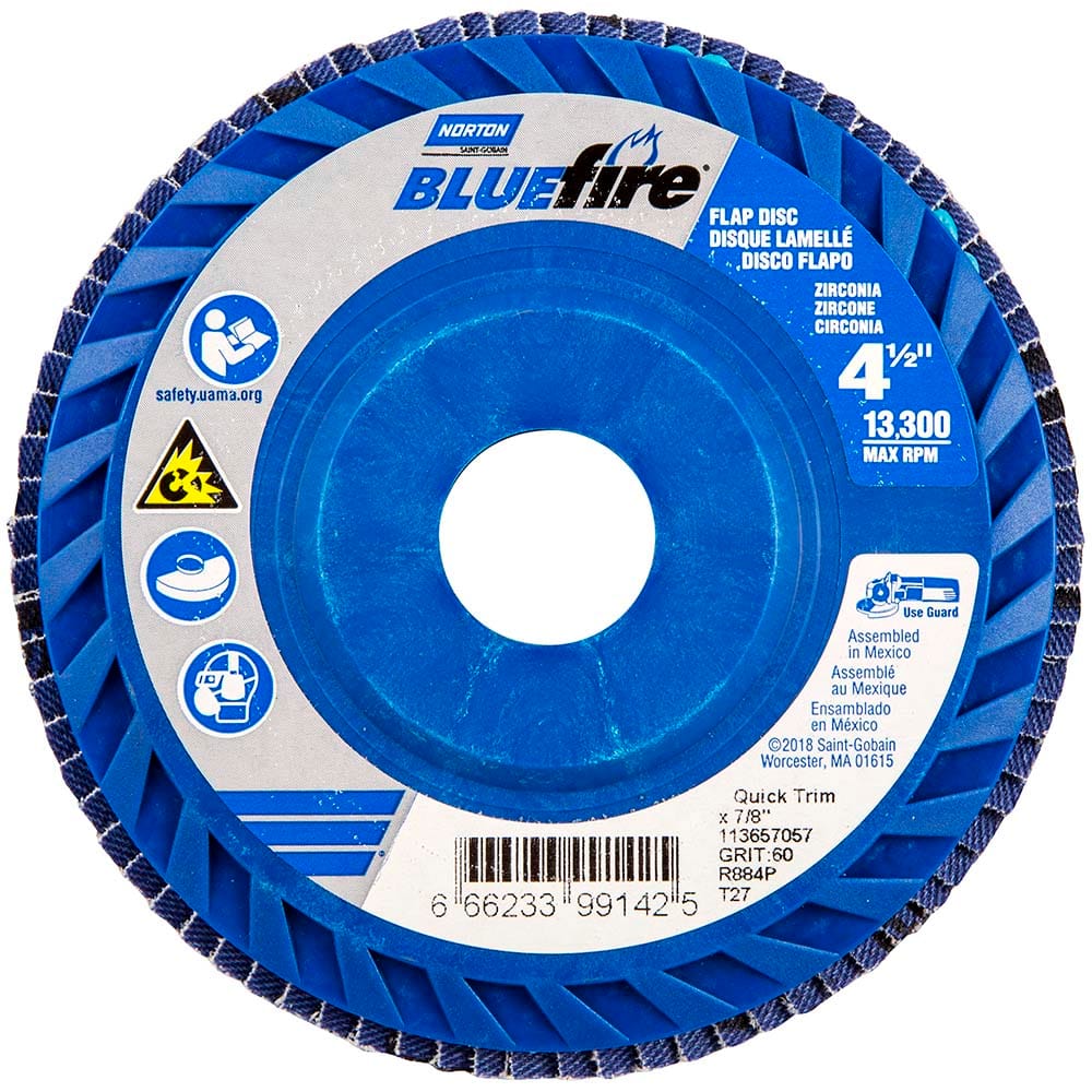 Norton - Flap Discs Abrasive Type: Coated Flap Disc Type: Type 27 - Americas Industrial Supply