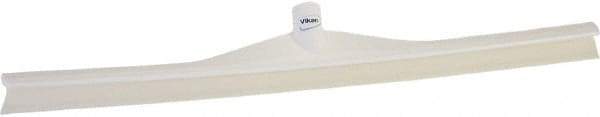 Vikan - 27.56" Rubber Blade Floor Squeegee - Single Edge, White, Plastic Holder - Americas Industrial Supply