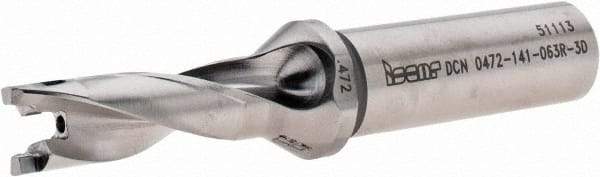 Iscar - 0.472" to 0.488" Diam, 3xD, 1.41" Max Depth, 5/8" Shank Diam, 3.98" OAL, Replaceable-Tip Drill - FCP, ICK, ICK-2M, ICM, ICP, iCP-2M Insert, 73822975 Toolholder, Series SumoCham - Americas Industrial Supply