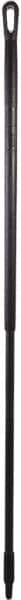Vikan - 59 x 1-1/4" Fiberglass Squeegee Handle - European Threaded Connection, Black - Americas Industrial Supply