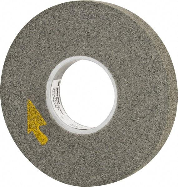 3M - 8" Diam, 1" Face Width, 3" Center Hole, Fine Grade, Silicon Carbide Deburring Wheel - Convolute, Hard Density 11 Grade, 4,500 RPM - Americas Industrial Supply
