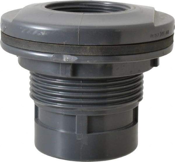 Value Collection - 2" PVC Plastic Pipe Tank Adapter - Schedule 80, FIPT x FIPT End Connections - Americas Industrial Supply