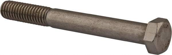 Value Collection - 3/8-16 UNC, 3-1/4" Length Under Head Hex Head Cap Screw - Partially Threaded, Grade 18-8 Stainless Steel, Uncoated, 9/16" Hex - Americas Industrial Supply