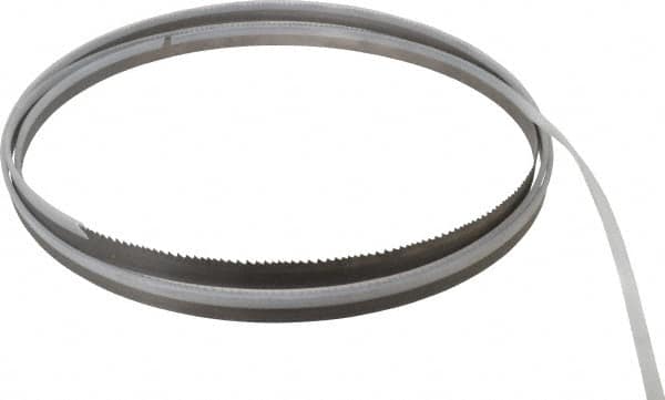 Starrett - 5 to 8 TPI, 11' 6" Long x 3/4" Wide x 0.035" Thick, Welded Band Saw Blade - Bi-Metal, Toothed Edge, Modified Tooth Set, Contour Cutting - Americas Industrial Supply