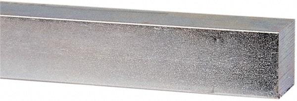 Made in USA - 12" Long x 1" High x 1" Wide, Zinc-Plated Undersized Key Stock - C1018 Steel - Americas Industrial Supply