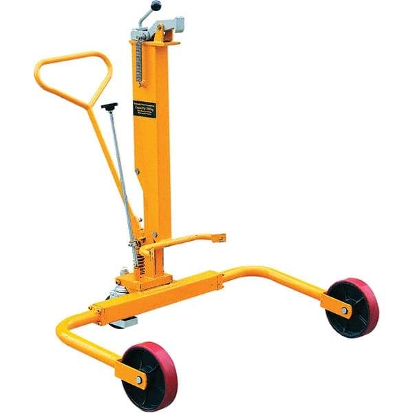 Wesco Industrial Products - 550 Lb Load Capacity, 30 & 55 Gal Drum Truck - 40" Wide x 46" High, 3 Steel Wheels - Americas Industrial Supply