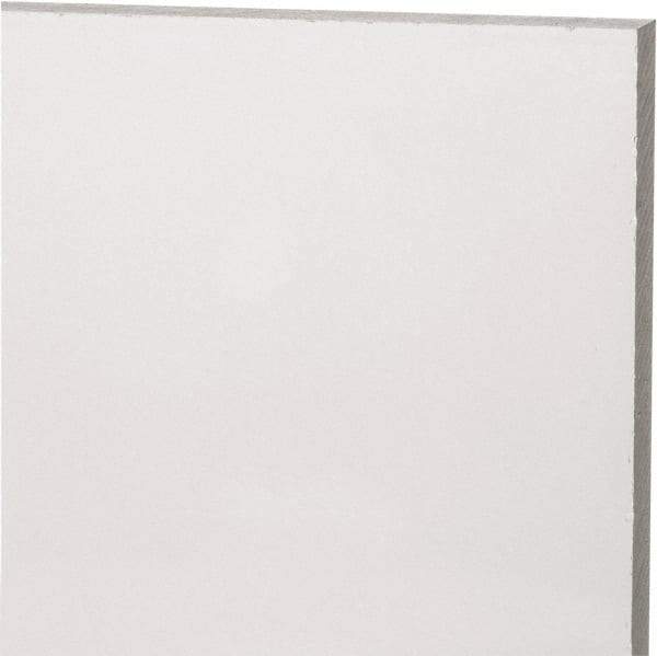 Made in USA - 9mm Thick x 12" Wide x 2' Long, Acrylic Sheet - Clear, Static Dissipative Grade - Americas Industrial Supply