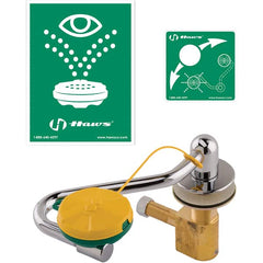 Haws - 13" Wide x 6" High, Faucet Mount, Plastic Bowl, Eye & Face Wash Station - 6" Inlet, 2.5 GPM Flow Rate - Americas Industrial Supply