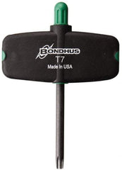 Bondhus - T7 Torx Plus Key - Wing Handle, Protanium High Torque Steel, 2" Length Under Head - Americas Industrial Supply