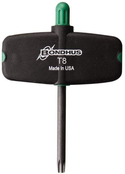 Bondhus - T8 Torx Plus Key - Wing Handle, Protanium High Torque Steel, 2" Length Under Head - Americas Industrial Supply