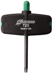 Bondhus - T20 Torx Plus Key - Wing Handle, Protanium High Torque Steel, 2" Length Under Head - Americas Industrial Supply