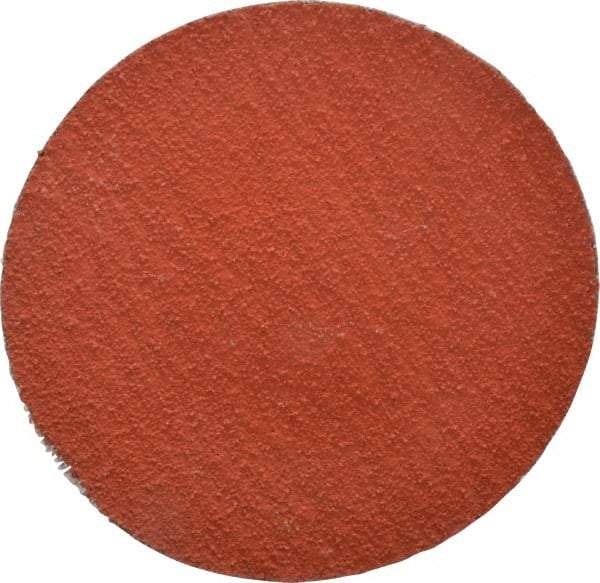 3M - 3" Disc Diam, 100 Grit, Ceramic Quick Change Disc - Type R Attaching System, Coated, Orange, Fine Grade, 20,000 RPM, 777F Series - Americas Industrial Supply