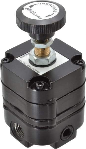 ARO/Ingersoll-Rand - 1/4 NPT Port, 14 CFM, Zinc Precision Constant Bleed Regulator - 2 to 120 psi Range, 150 Max psi Supply Pressure, 1/4" Gauge Port Thread, 2.12" Wide x 4.55" High - Americas Industrial Supply