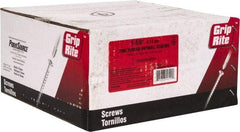 Value Collection - #6, 1-5/8" OAL, Phillips Drive Bugle Head, Steel Drywall Screws - Black Phosphate Finish, Grade 1018 - Americas Industrial Supply