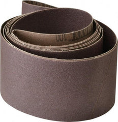 Tru-Maxx - 3" Wide x 90" OAL, 100 Grit, Aluminum Oxide Abrasive Belt - Aluminum Oxide, Fine, Coated, X Weighted Cloth Backing, Series VAC228 - Americas Industrial Supply