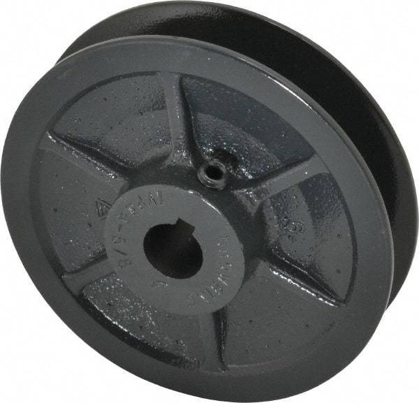 Browning - 5/8" Inside Diam x 4.15" Outside Diam, 1 Groove, Variable Pitched Sheave - Belt Sections 3L, 4L, A, 5L & B, 1-7/8" Sheave Thickness, 21/32 to 1-1/32" Face Width - Americas Industrial Supply