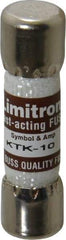 Cooper Bussmann - 600 VAC, 10 Amp, Fast-Acting General Purpose Fuse - Fuse Holder Mount, 1-1/2" OAL, 100 at AC kA Rating, 13/32" Diam - Americas Industrial Supply