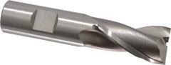OSG - 1-1/2" LOC, 3/4" Shank Diam, 3-3/4" OAL, 2 Flute, Cobalt Square End Mill - Single End, Uncoated, Spiral Flute, 30° Helix, Centercutting, Right Hand Cut, Right Hand Flute, Series 580 - Americas Industrial Supply