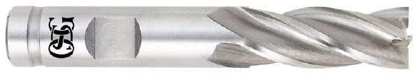 OSG - 1/4", 1/4" LOC, 3/8" Shank Diam, 2-1/16" OAL, 4 Flute, Cobalt Square End Mill - Single End, Uncoated, Spiral Flute, 30° Helix, Centercutting, Right Hand Cut, Right Hand Flute, Series 541 - Americas Industrial Supply