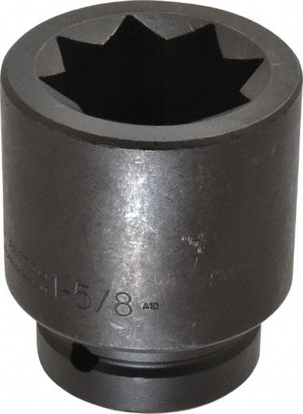 Proto - 1" Drive 1-5/8" Impact Socket - 8 Points, 3-1/2" OAL - Americas Industrial Supply