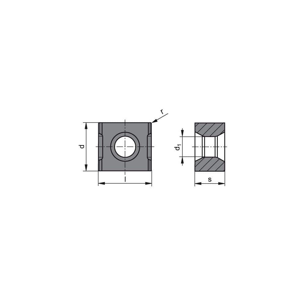 Milling Insert: LNHX 1106ZZER-Q CTL3215, CTL3215, Cubic Boron Nitride N/A Finish,