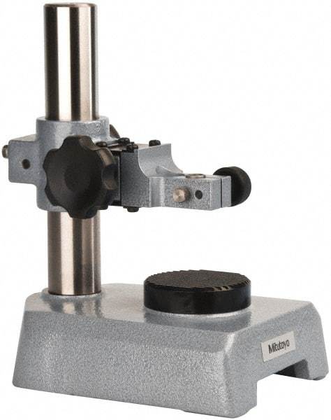 Mitutoyo - Rectangular Base, Indicator Transfer Stand - 205mm High, 6-5/8" Base Length x 4-21/64" Base Width x 1-3/4" Base Height, Includes Holder - Americas Industrial Supply