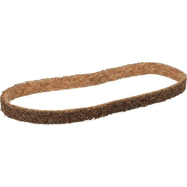 3M - 1/2" Wide x 12" OAL, Aluminum Oxide Abrasive Belt - Aluminum Oxide, Coarse, Nonwoven, Series SC-BS - Americas Industrial Supply