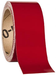 NMC - Red Solid Color Vinyl Tape - 2" Wide x 30' Long x 0.002" Thick, General Traffic - Americas Industrial Supply