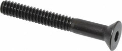 Holo-Krome - #10-24 UNC Hex Socket Drive, 82° Flat Screw - Alloy Steel, Black Oxide Finish, Partially Threaded, 1-1/2" OAL - Americas Industrial Supply