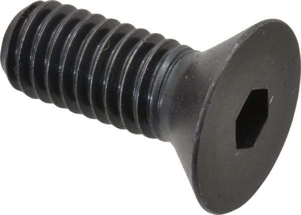 Holo-Krome - 3/8-16 UNC Hex Socket Drive, 82° Flat Screw - Alloy Steel, Black Oxide Finish, Fully Threaded, 1" OAL - Americas Industrial Supply