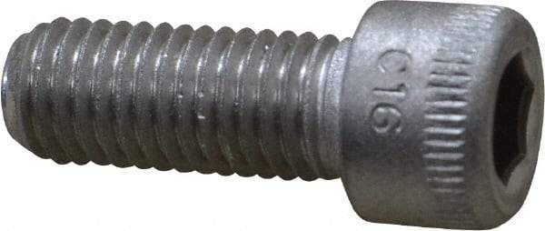 Holo-Krome - 1/4-28 UNF Hex Socket Drive, Socket Cap Screw - Grade 18-8 Stainless Steel, Uncoated, Fully Threaded, 5/8" Length Under Head - Americas Industrial Supply