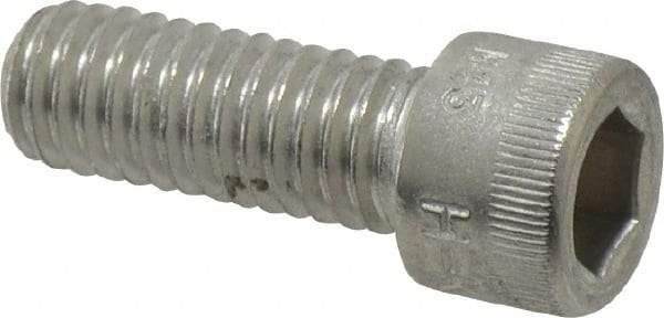 Holo-Krome - 3/8-16 UNC Hex Socket Drive, Socket Cap Screw - Grade 18-8 Stainless Steel, Uncoated, Fully Threaded, 1" Length Under Head - Americas Industrial Supply