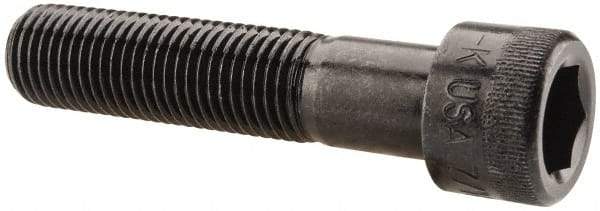 Holo-Krome - 7/16-20 UNF Hex Socket Drive, Socket Cap Screw - Alloy Steel, Black Oxide Finish, Partially Threaded, 2" Length Under Head - Americas Industrial Supply