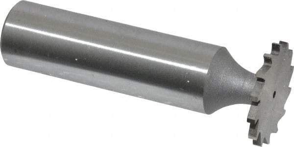 Whitney Tool Co. - 3/4" Diam x 1/16" Face Width, Cobalt, 14 Teeth, Shank Connection Woodruff Keyseat Cutter - Uncoated, 2-1/16" OAL x 1/2" Shank, Straight Teeth - Americas Industrial Supply