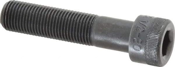 Holo-Krome - 1/2-20 UNF Hex Socket Drive, Socket Cap Screw - Alloy Steel, Black Oxide Finish, Partially Threaded, 2-1/4" Length Under Head - Americas Industrial Supply
