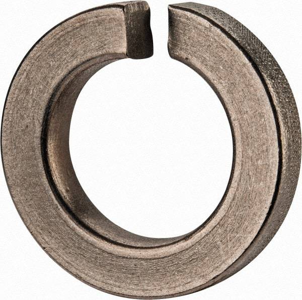 Value Collection - 1", 1.003" ID, 0.306" Thick Split Lock Washer - Grade 2 Spring Steel, Zinc-Plated Finish, 1.003" Min ID, 1.024" Max ID, 1.705" Max OD - Americas Industrial Supply
