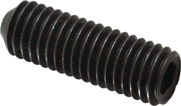 Holo-Krome - 1/2-13 UNC, 1-1/2" OAL, Cup Point Set Screw - Grade 8 Alloy Steel, 1/4" Key - Americas Industrial Supply